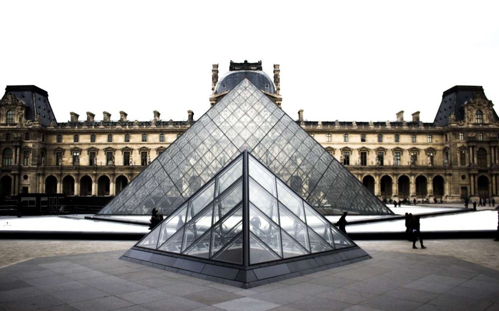 a still image of the Louvre in Paris